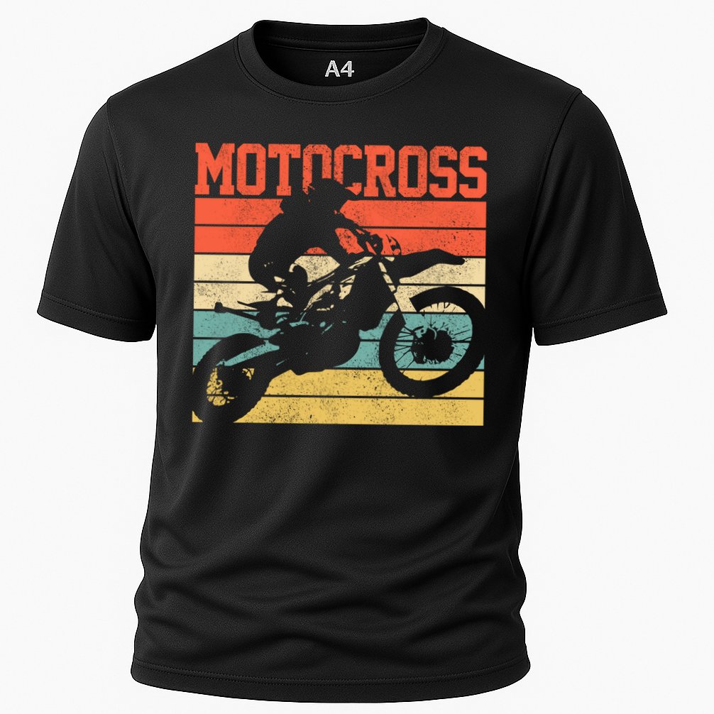 Motocross Vintage Mx Dirt Bike Motorcycle Enduro Biker Gift Cool Gift Cooling Performance Crew T-Shirt