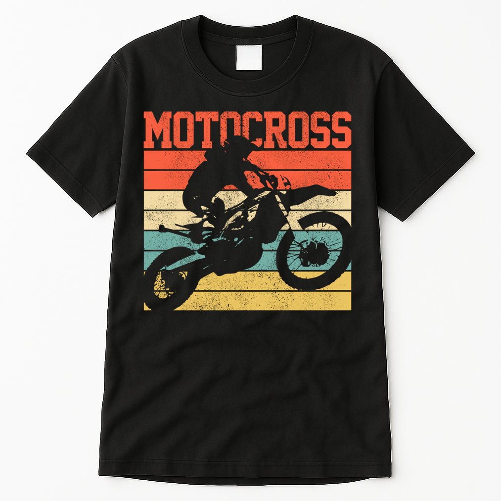Motocross Vintage Mx Dirt Bike Motorcycle Enduro Biker Gift Cool Gift Tall T-Shirt