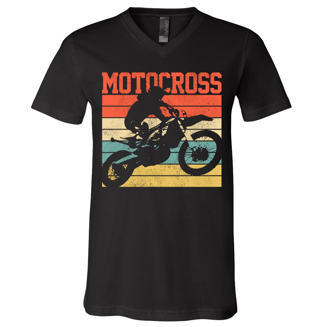 Motocross Vintage Mx Dirt Bike Motorcycle Enduro Biker Gift Cool Gift V-Neck T-Shirt