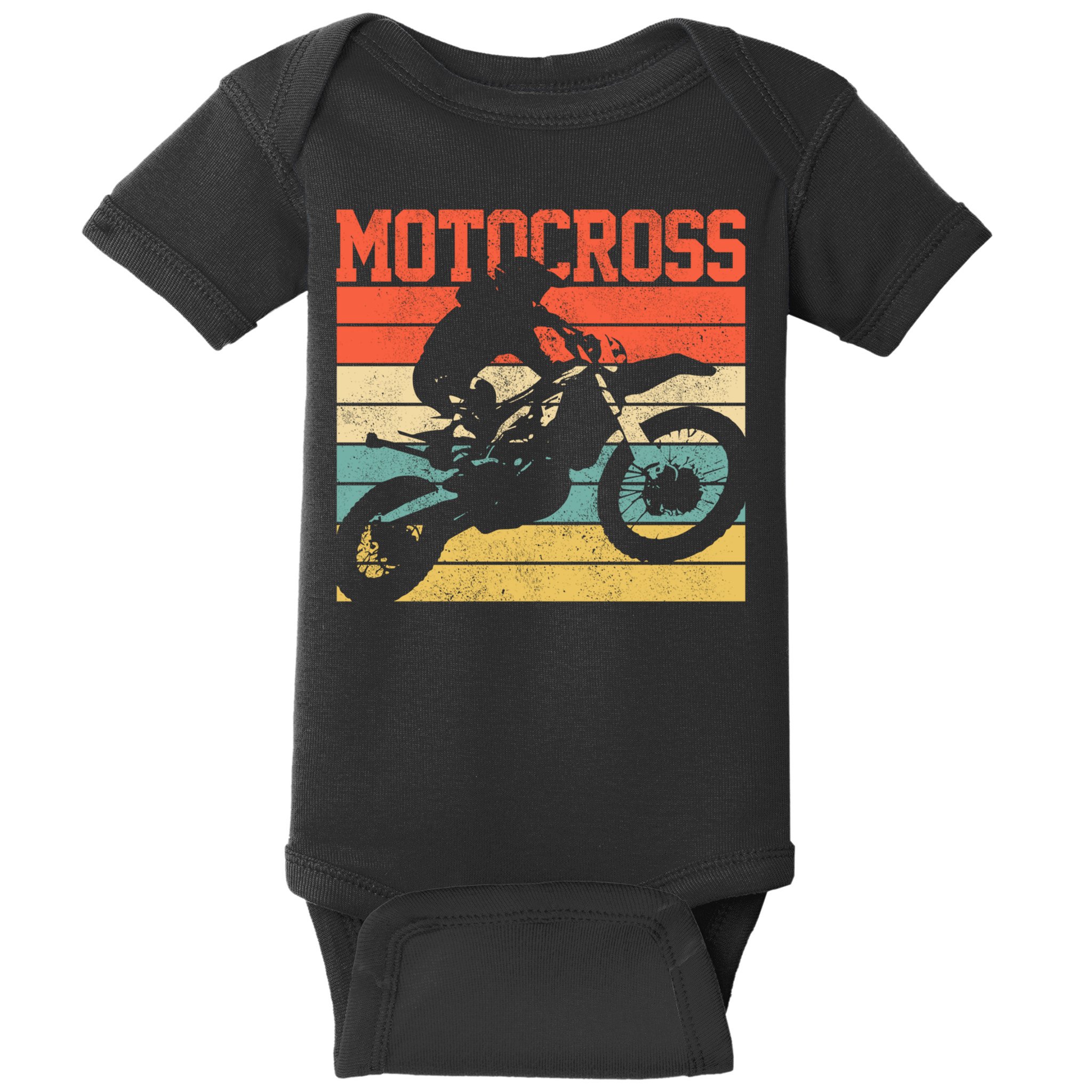 Motocross Vintage Mx Dirt Bike Motorcycle Enduro Biker Gift Cool Gift Baby Bodysuit