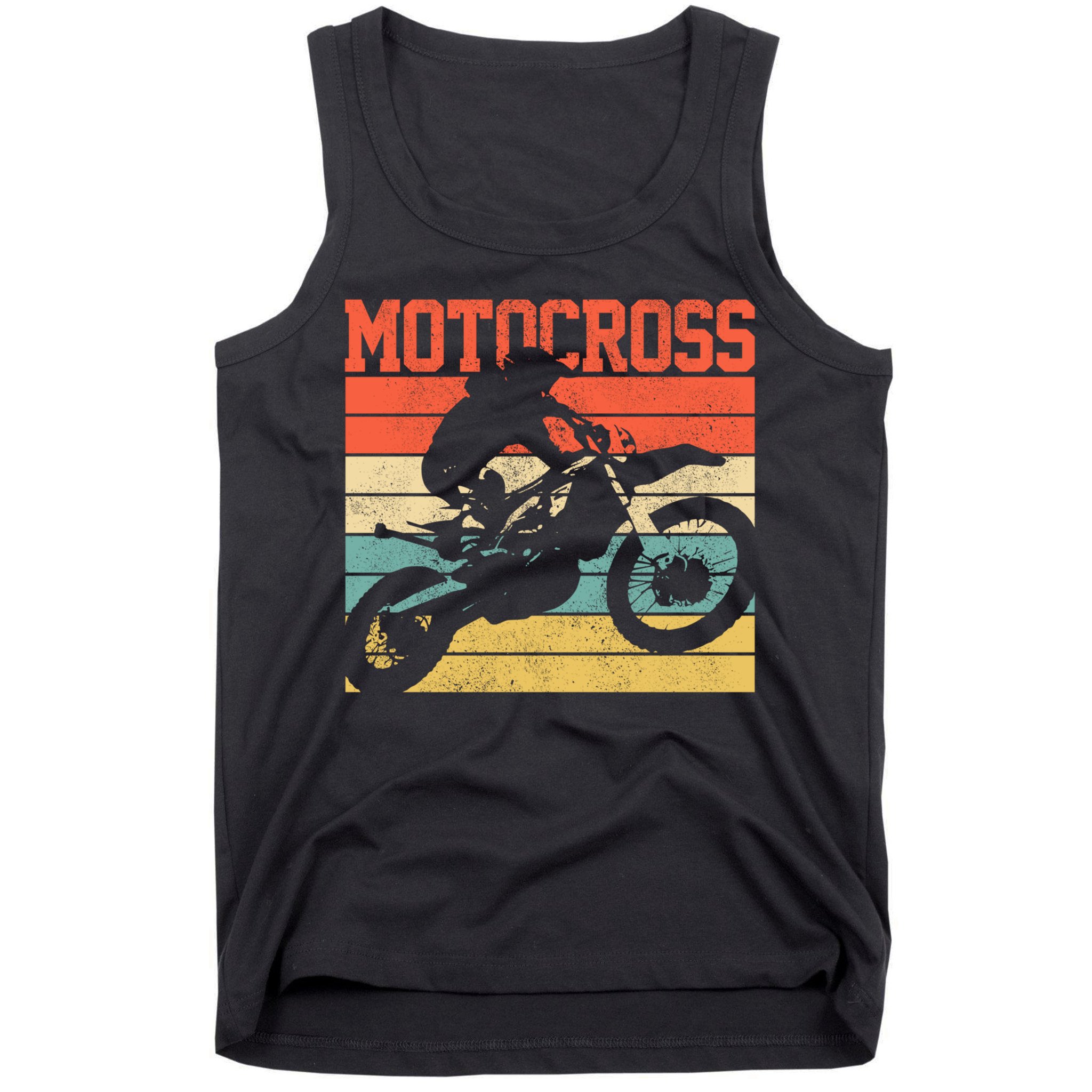 Motocross Vintage Mx Dirt Bike Motorcycle Enduro Biker Gift Cool Gift Tank Top