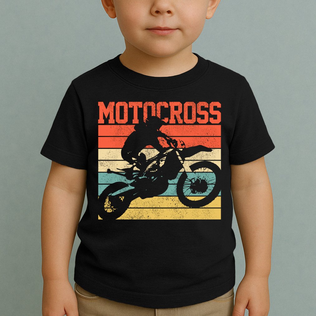 Motocross Vintage Mx Dirt Bike Motorcycle Enduro Biker Gift Cool Gift Toddler T-Shirt