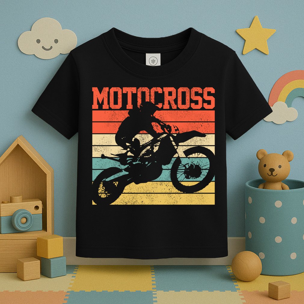 Motocross Vintage Mx Dirt Bike Motorcycle Enduro Biker Gift Cool Gift Toddler T-Shirt