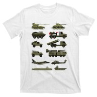 Military Vehicles Military Boy And Girl Tank Lover T-Shirt