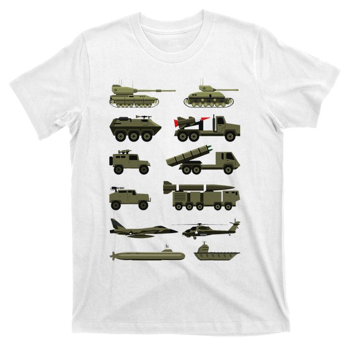 Military Vehicles Military Boy And Girl Tank Lover T-Shirt