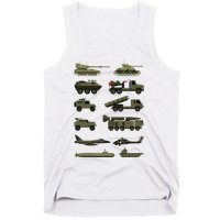 Military Vehicles Military Boy And Girl Tank Lover Tank Top