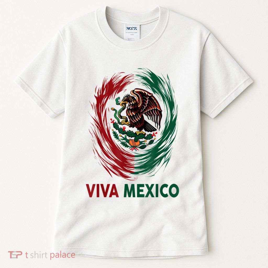 Mexican Viva Mexico Independence Day Flag Tall T-Shirt