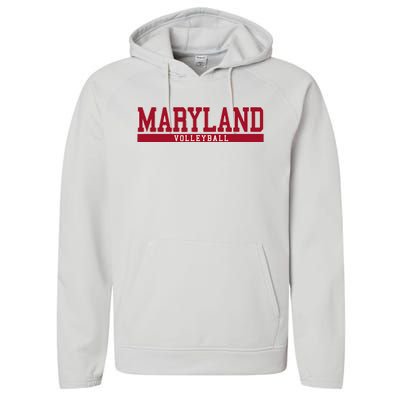 Maryland Volleyball Performance Fleece Hoodie