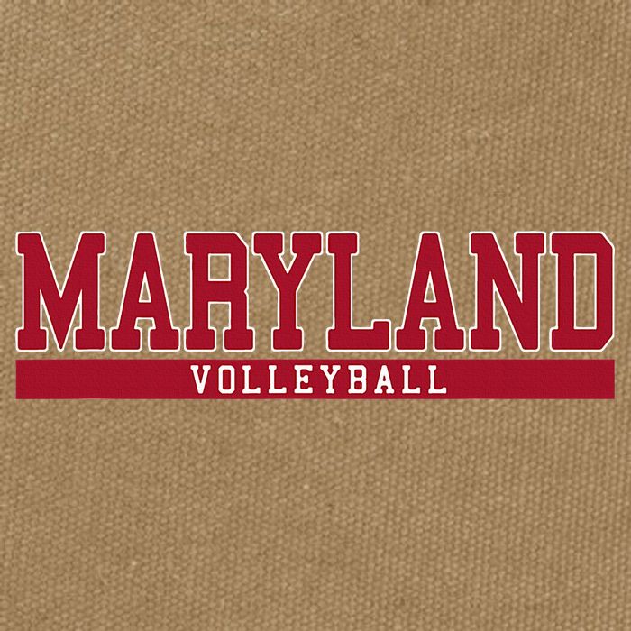 Maryland Volleyball Cotton Canvas Backpack