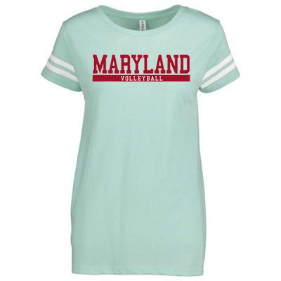 Maryland Volleyball Enza Ladies Jersey Football T-Shirt