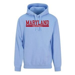 Maryland Volleyball Unisex Surf Hoodie