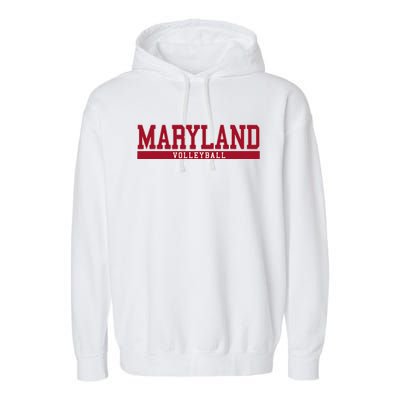 Maryland Volleyball Garment-Dyed Fleece Hoodie