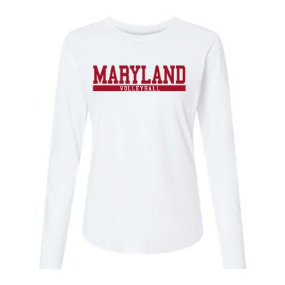 Maryland Volleyball Womens Cotton Relaxed Long Sleeve T-Shirt