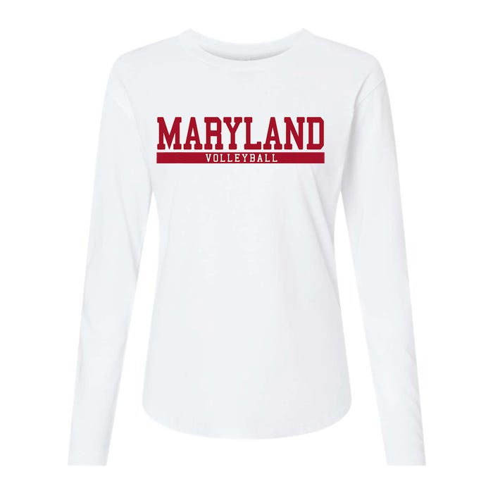 Maryland Volleyball Womens Cotton Relaxed Long Sleeve T-Shirt