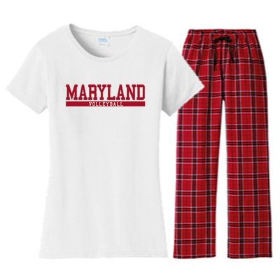 Maryland Volleyball Women's Flannel Pajama Set