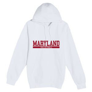 Maryland Volleyball Premium Pullover Hoodie