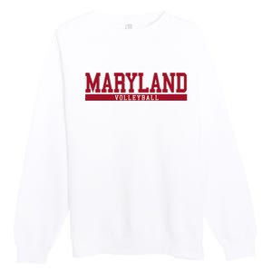 Maryland Volleyball Premium Crewneck Sweatshirt