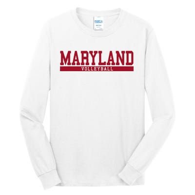 Maryland Volleyball Tall Long Sleeve T-Shirt