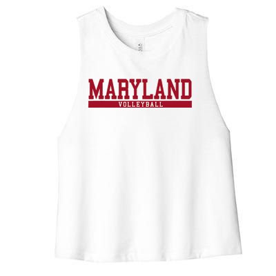 Maryland Volleyball Women's Racerback Cropped Tank