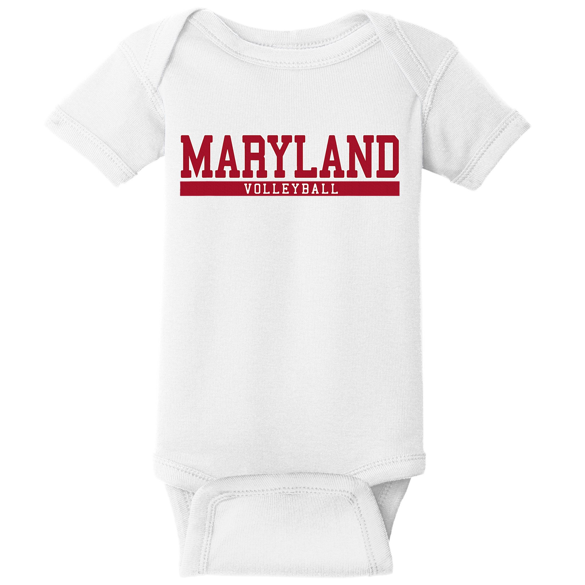 Maryland Volleyball Baby Bodysuit