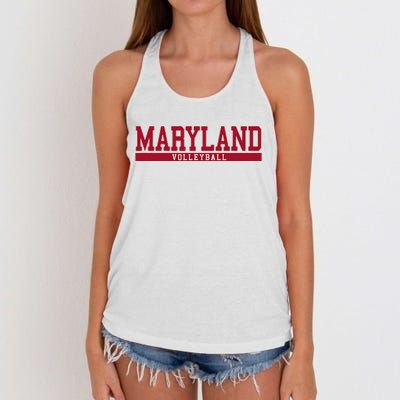 Maryland Volleyball Women's Knotted Racerback Tank