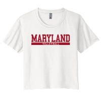 Maryland Volleyball Women's Crop Top Tee