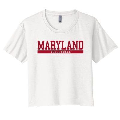 Maryland Volleyball Women's Crop Top Tee