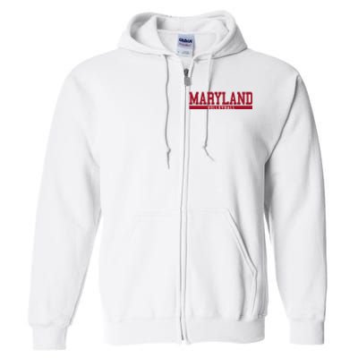 Maryland Volleyball Full Zip Hoodie