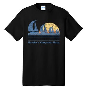 MarthaS Vineyard Ma Sailboat Tall T-Shirt