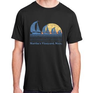 MarthaS Vineyard Ma Sailboat Adult ChromaSoft Performance T-Shirt