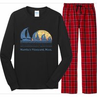 MarthaS Vineyard Ma Sailboat Long Sleeve Pajama Set