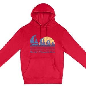 MarthaS Vineyard Ma Sailboat Premium Pullover Hoodie