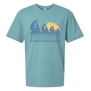 MarthaS Vineyard Ma Sailboat Sueded Cloud Jersey T-Shirt