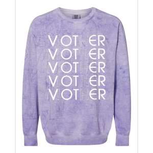 Mother Voter Colorblast Crewneck Sweatshirt