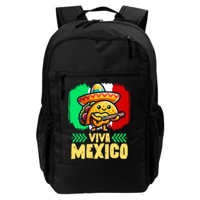 Mexican Viva Mexico Independence Day Flag Cute Taco Daily Commute Backpack