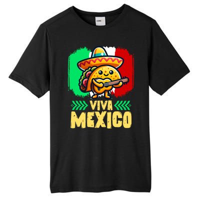 Mexican Viva Mexico Independence Day Flag Cute Taco Tall Fusion ChromaSoft Performance T-Shirt