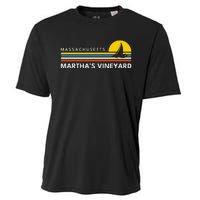 MarthaS Vineyard Massachusetts Ma Souvenirs Vintage Retro Cooling Performance Crew T-Shirt