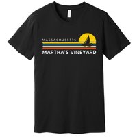 MarthaS Vineyard Massachusetts Ma Souvenirs Vintage Retro Premium T-Shirt