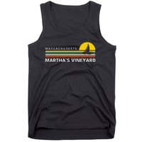 MarthaS Vineyard Massachusetts Ma Souvenirs Vintage Retro Tank Top