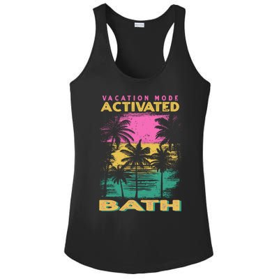 Maine Vacation Mode Activated Bath Cute Gift Ladies PosiCharge Competitor Racerback Tank