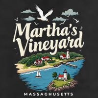 MarthaS Vineyard Massachusetts Scenic Island Illustration 11oz C Handle Ceramic Mug