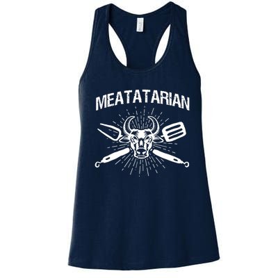 Meatatarian Vintage Women's Racerback Tank