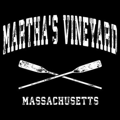 Martha's Vineyard Massachusetts Vintage Nautical Crossed Oar Gift T-Shirt