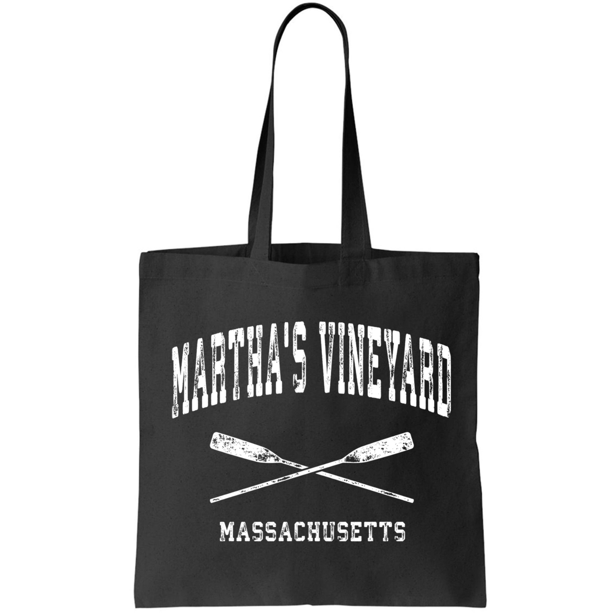 Martha's Vineyard Massachusetts Vintage Nautical Crossed Oar Gift Bag
