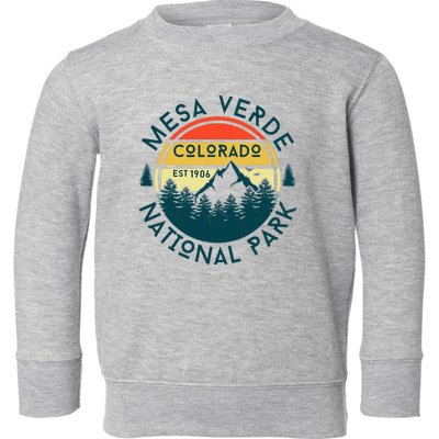 Mesa Verde National Park Colorado Nature Hiking Outdoors Toddler Sweatshirt