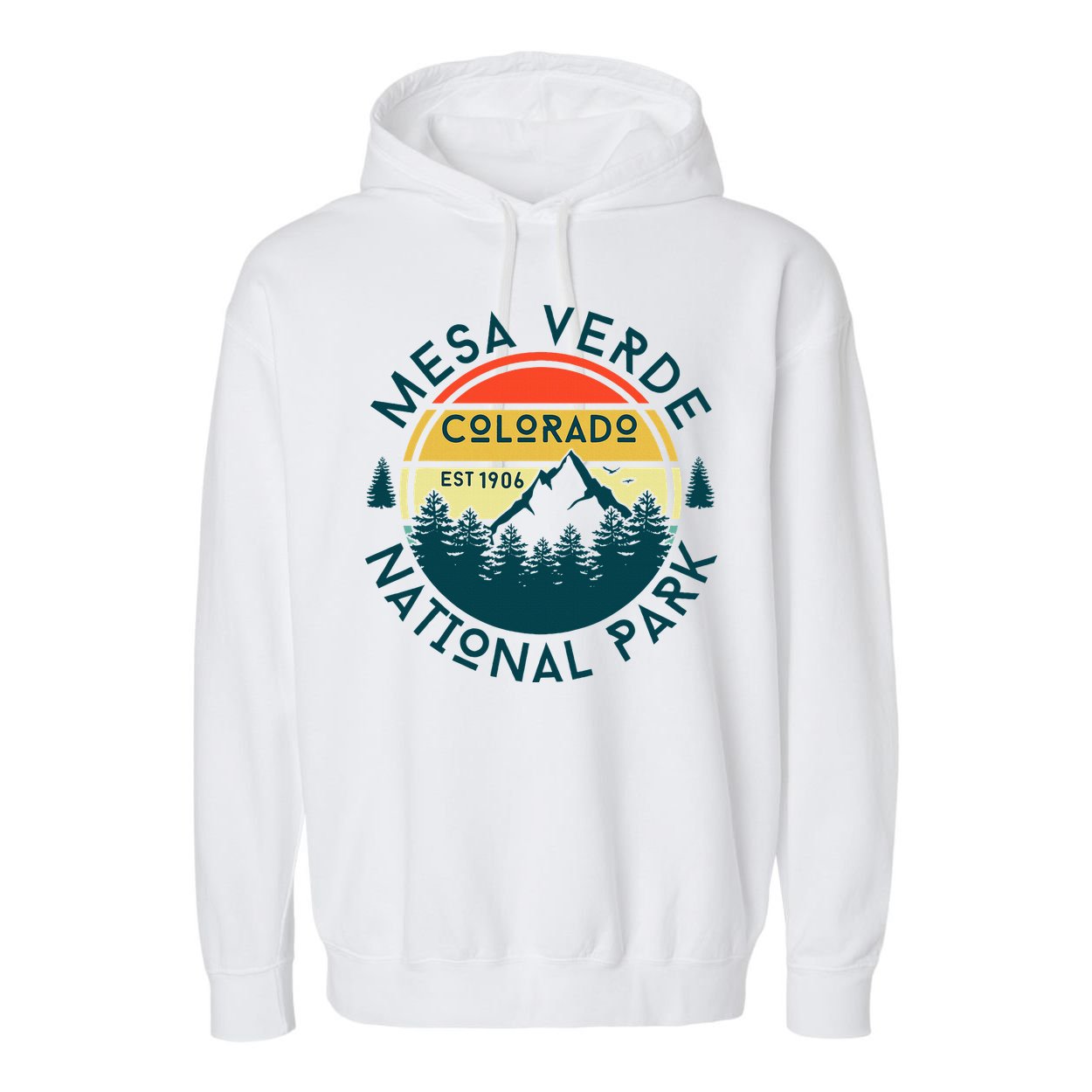 Mesa Verde National Park Colorado Nature Hiking Outdoors Garment-Dyed Fleece Hoodie