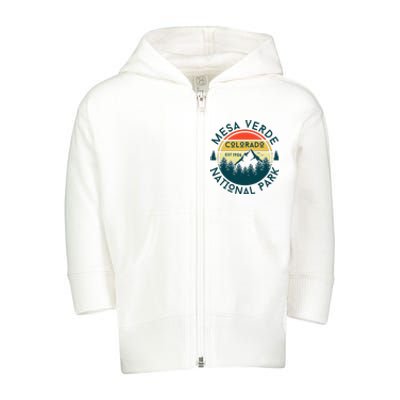 Mesa Verde National Park Colorado Nature Hiking Outdoors Toddler Zip Fleece Hoodie