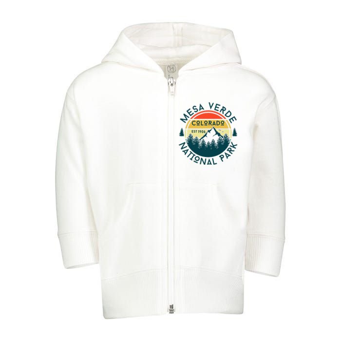 Mesa Verde National Park Colorado Nature Hiking Outdoors Toddler Zip Fleece Hoodie