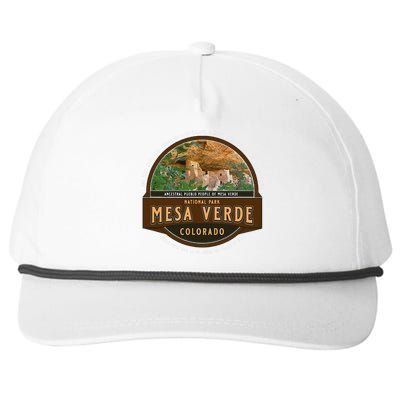 Mesa Verde National Park Colorado Cliff Dwelling Souvenir Snapback Five-Panel Rope Hat