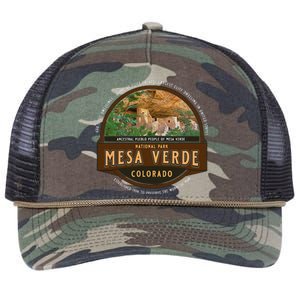 Mesa Verde National Park Colorado Cliff Dwelling Souvenir Retro Rope Trucker Hat Cap